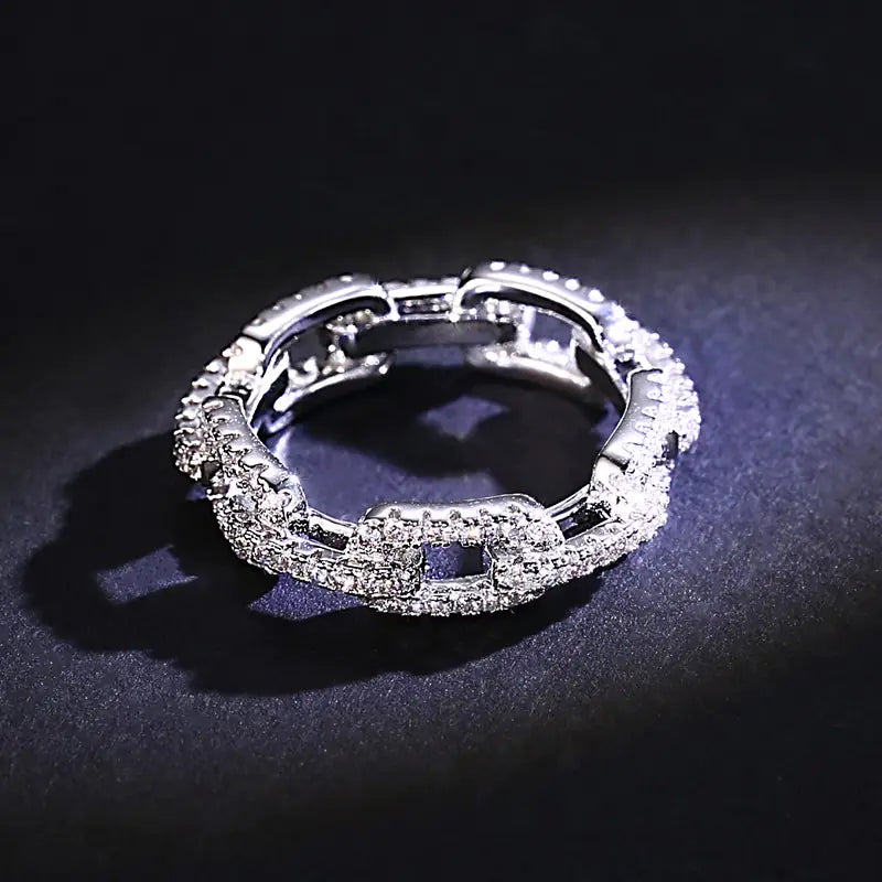 Anillo Minimalista con Diseño de Cadena - tidovo