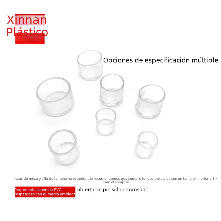 Protectores Gruesos y Transparentes para Patas de Sillas y Muebles - tidovo