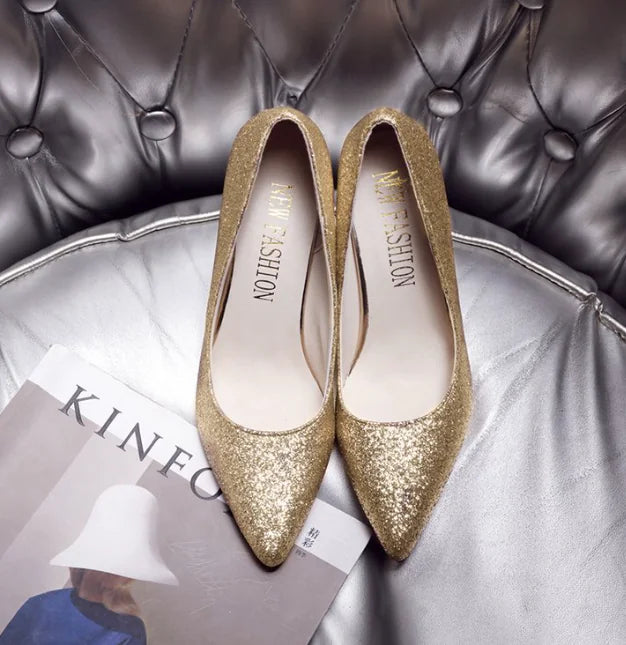 Nuevos Tacones Altos de Gamuza con Punta Estilizada - tidovo