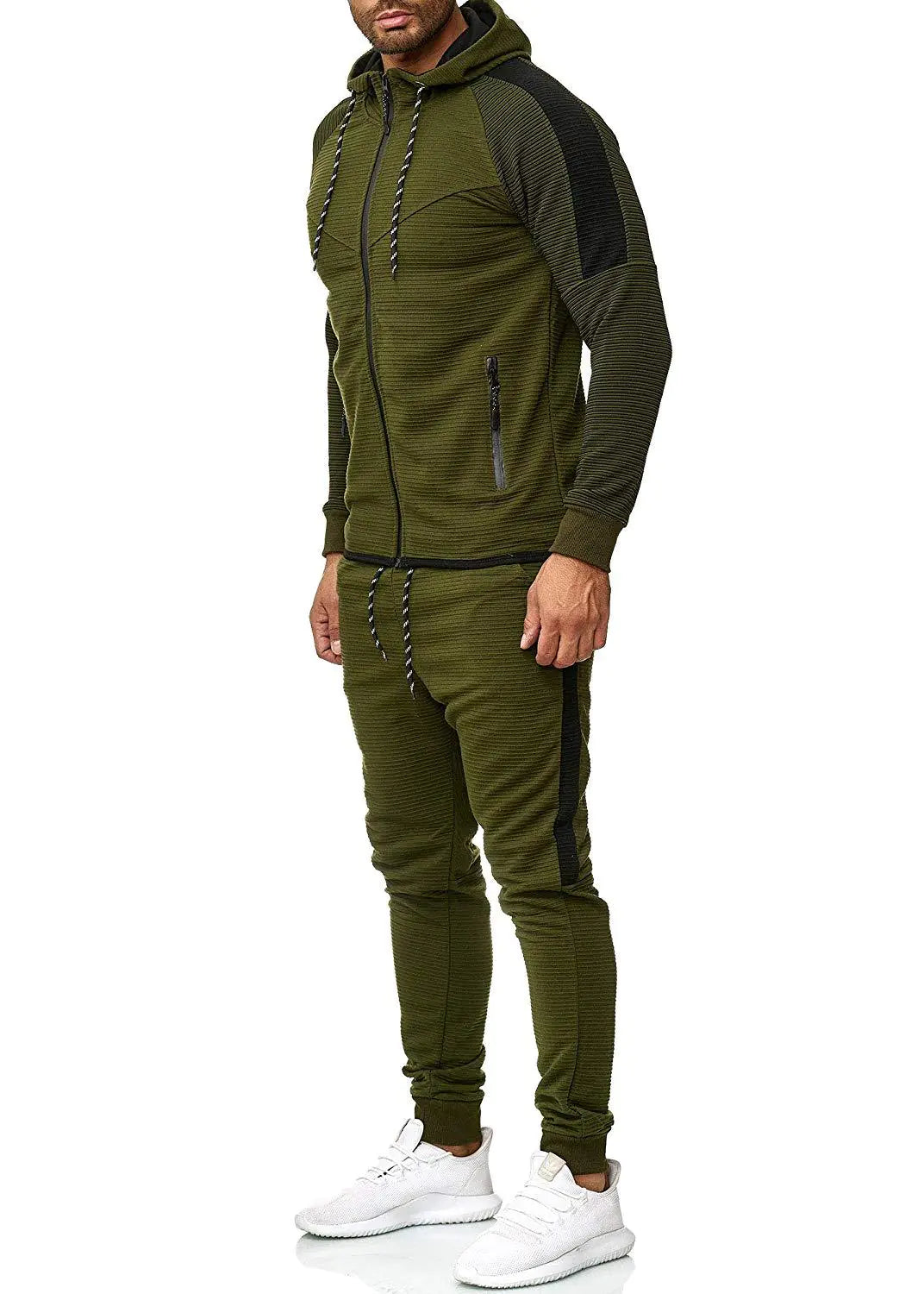 Conjunto Deportivo Casual a Rayas para Hombres - tidovo