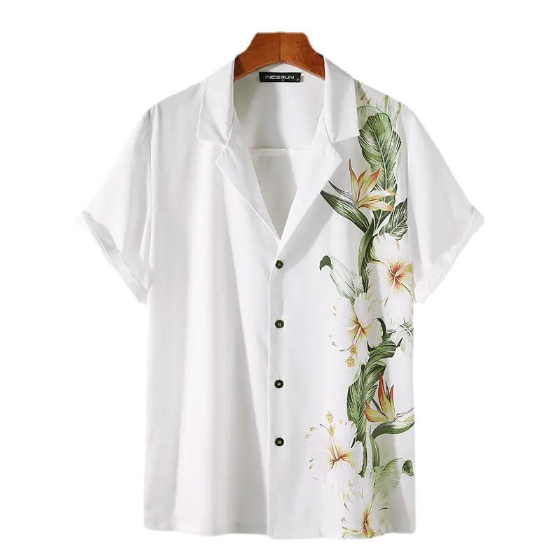 Camisa Hawaiana Estampada de Moda - tidovo