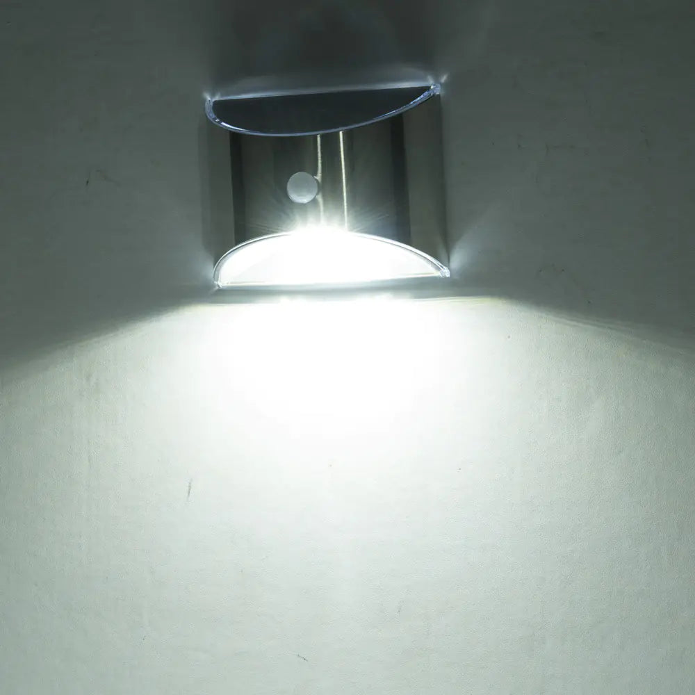 Luz LED Solar de Acero Inoxidable con Sensor Infrarrojo - tidovo