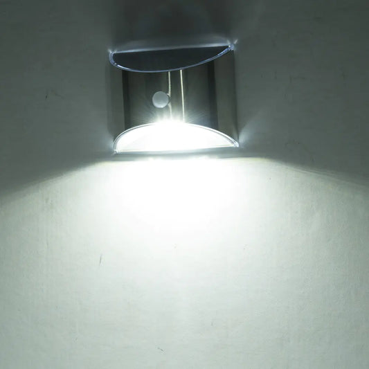 Luz LED Solar de Acero Inoxidable con Sensor Infrarrojo - tidovo