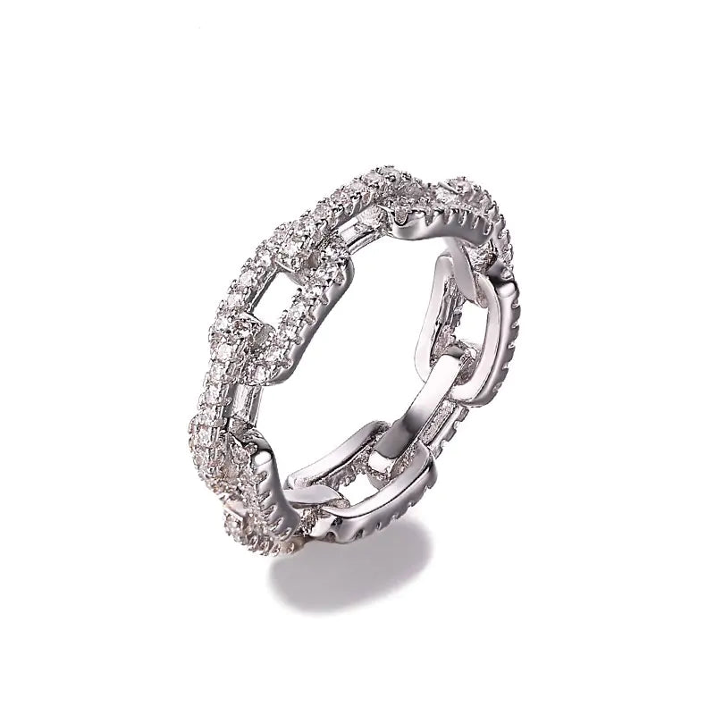 Anillo Minimalista con Diseño de Cadena - tidovo