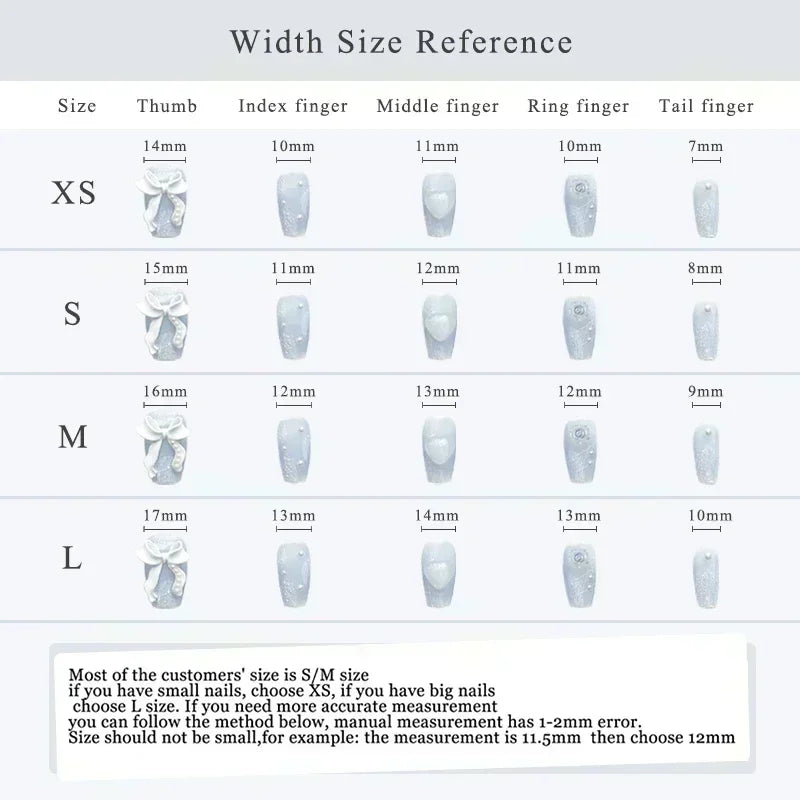 10Pcs uñas echas a mano - tidovo