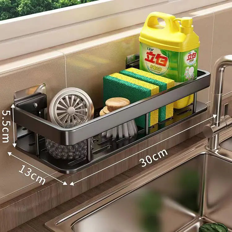 Estantería Montada en la Pared con Cesta de Drenaje - tidovo