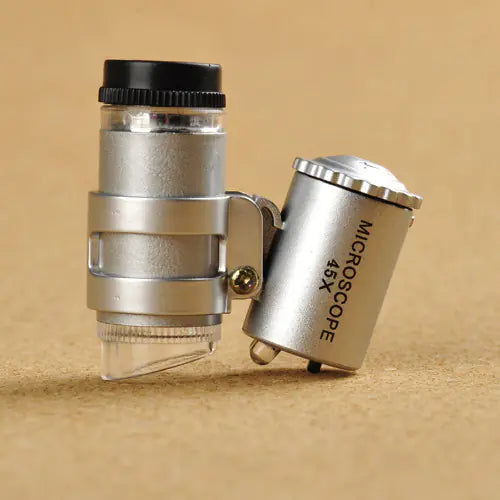 Lupa de 45x, Microscopio Portátil, Lente de Bolsillo - tidovo