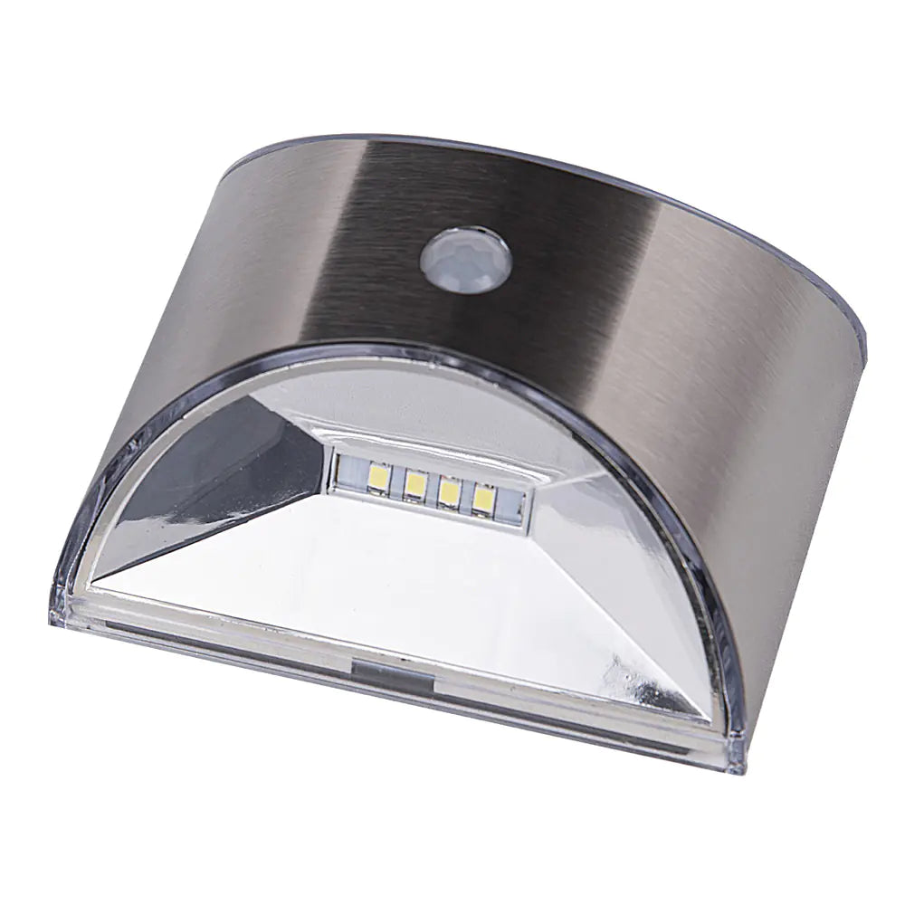 Luz LED Solar de Acero Inoxidable con Sensor Infrarrojo - tidovo