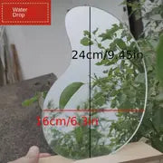 Espejo Irregular con Soporte de Madera - tidovo