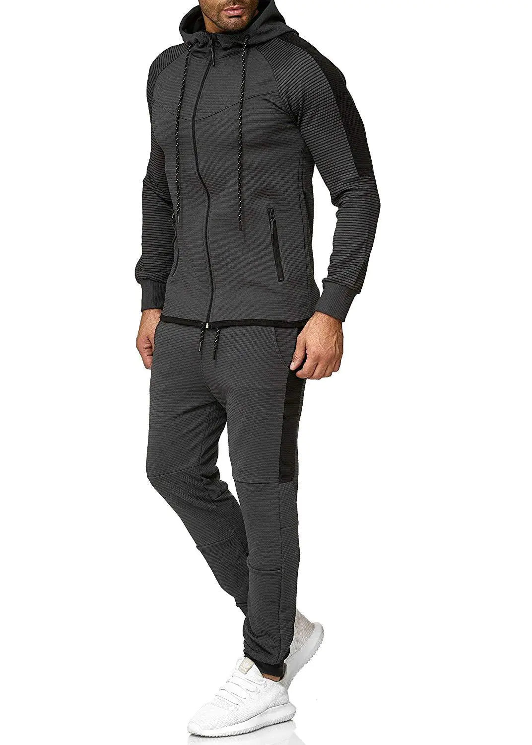 Conjunto Deportivo Casual a Rayas para Hombres - tidovo