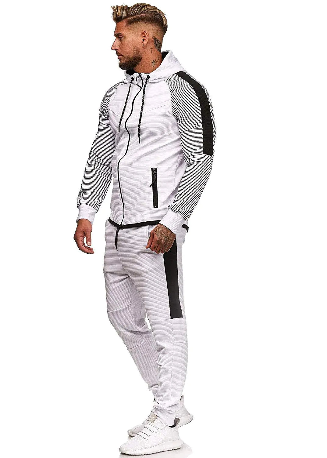 Conjunto Deportivo Casual a Rayas para Hombres - tidovo