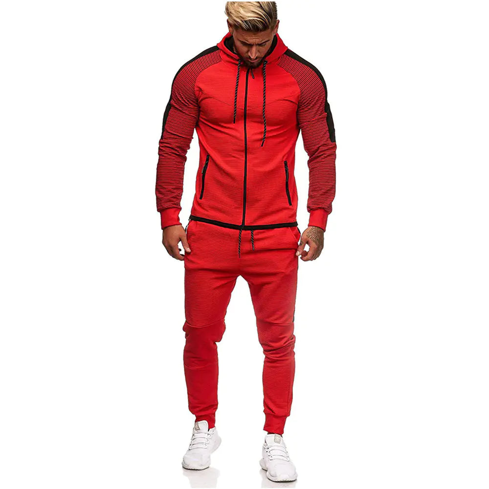 Conjunto Deportivo Casual a Rayas para Hombres - tidovo