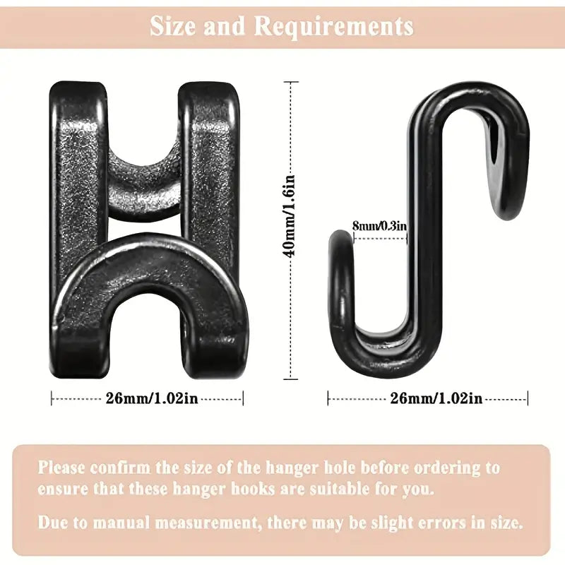 10pcs Ganchos Conectores para Perchas - tidovo