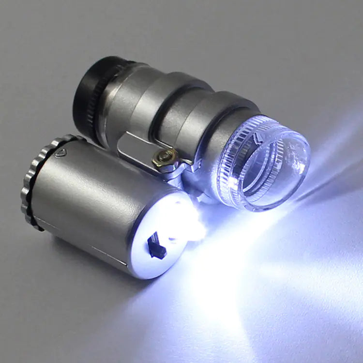 Lupa de 45x, Microscopio Portátil, Lente de Bolsillo - tidovo