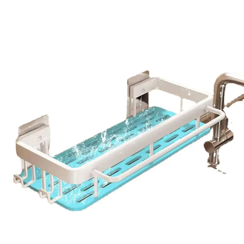 Estantería Montada en la Pared con Cesta de Drenaje - tidovo